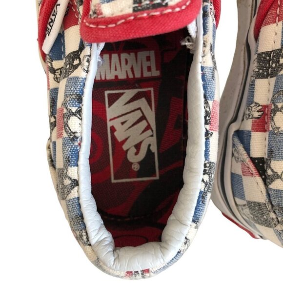 VANS Marvel Avengers Guardians Of Galaxy Groot Checkered Slip On Kids 11 - Picture 9 of 11